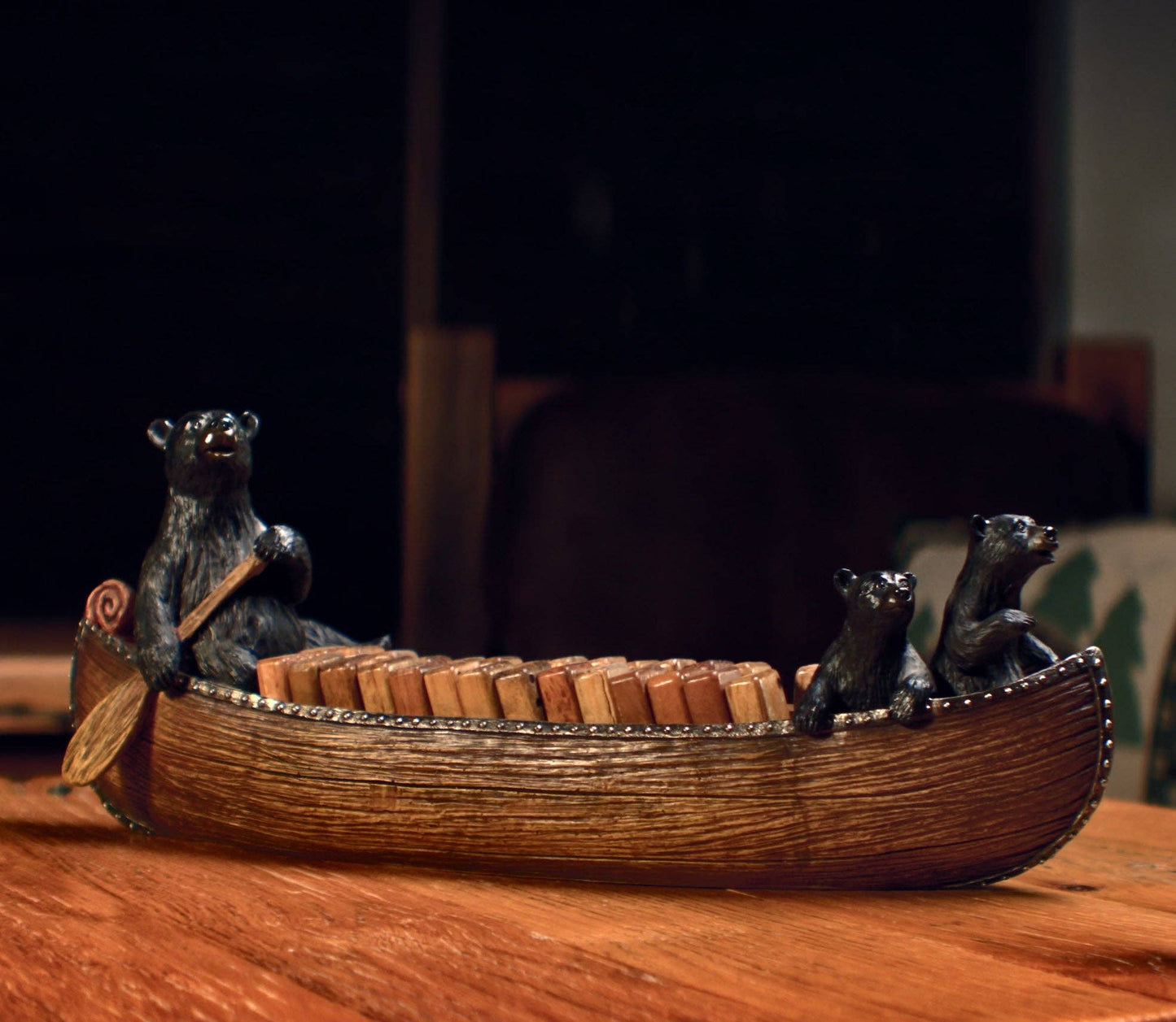 Bears in a Canoe - Domino Set