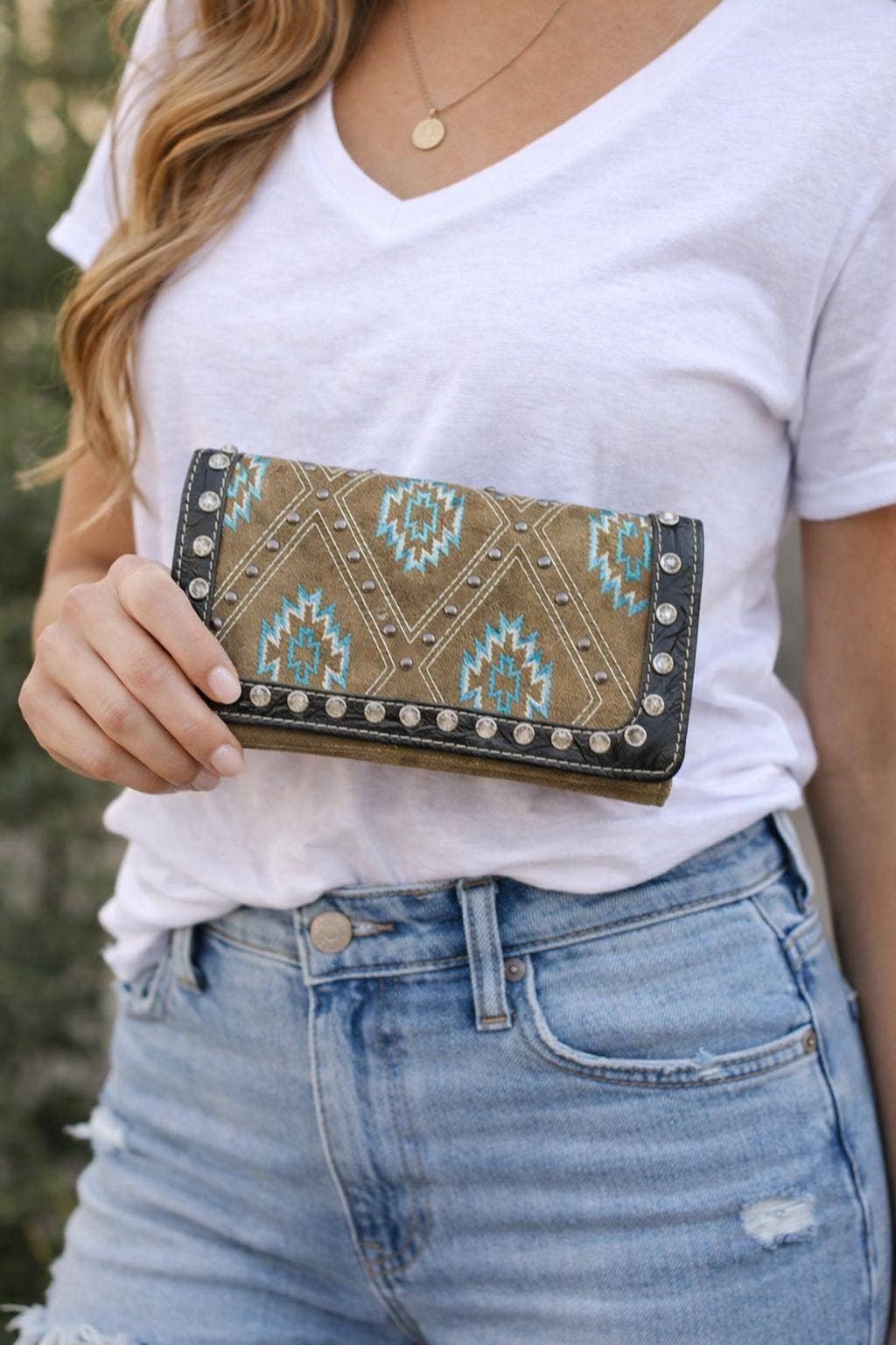 Aztec Shoulder Strap Wallet