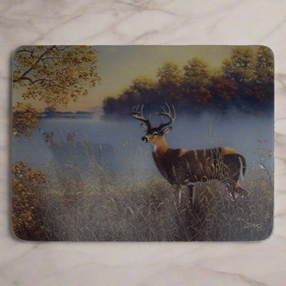 Buck in the Morning Fog Cutting Board