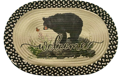 Braided Bear Rug - 26"