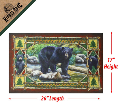 Bear Scene Door Mat - Rubber