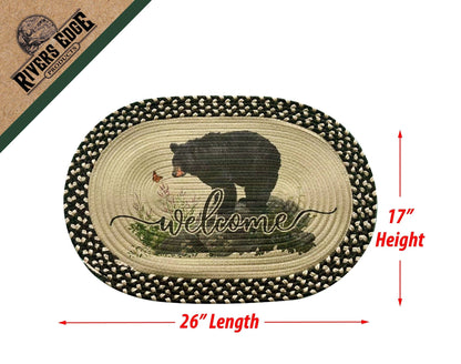 Braided Bear Rug - 26"