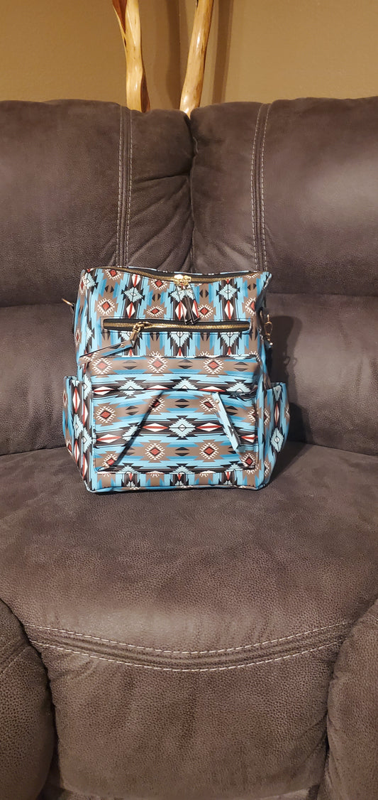 Western Aztec Pattern Backpack