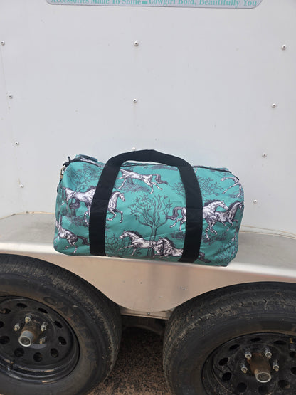 Horse Duffle Bag - Green
