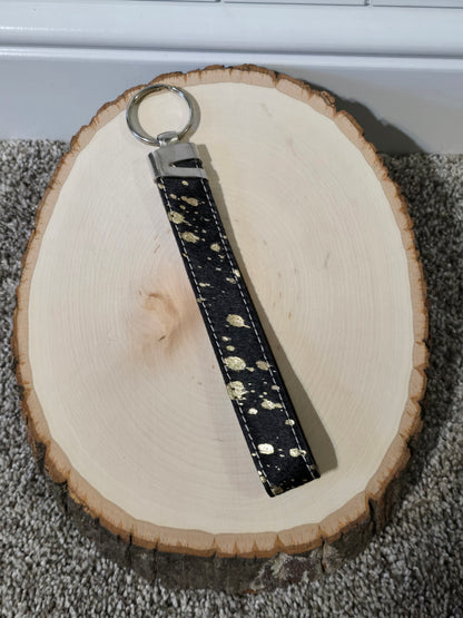 Cowhide Wristlet Keychains