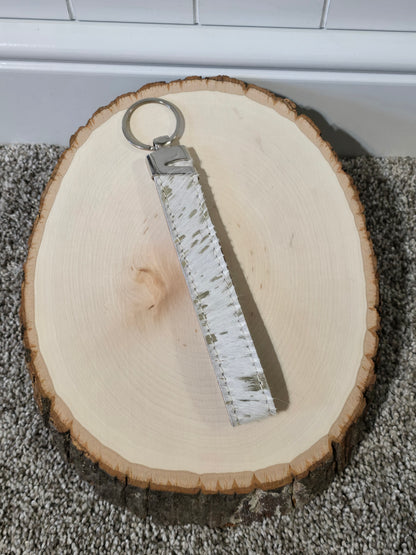 Cowhide Wristlet Keychains