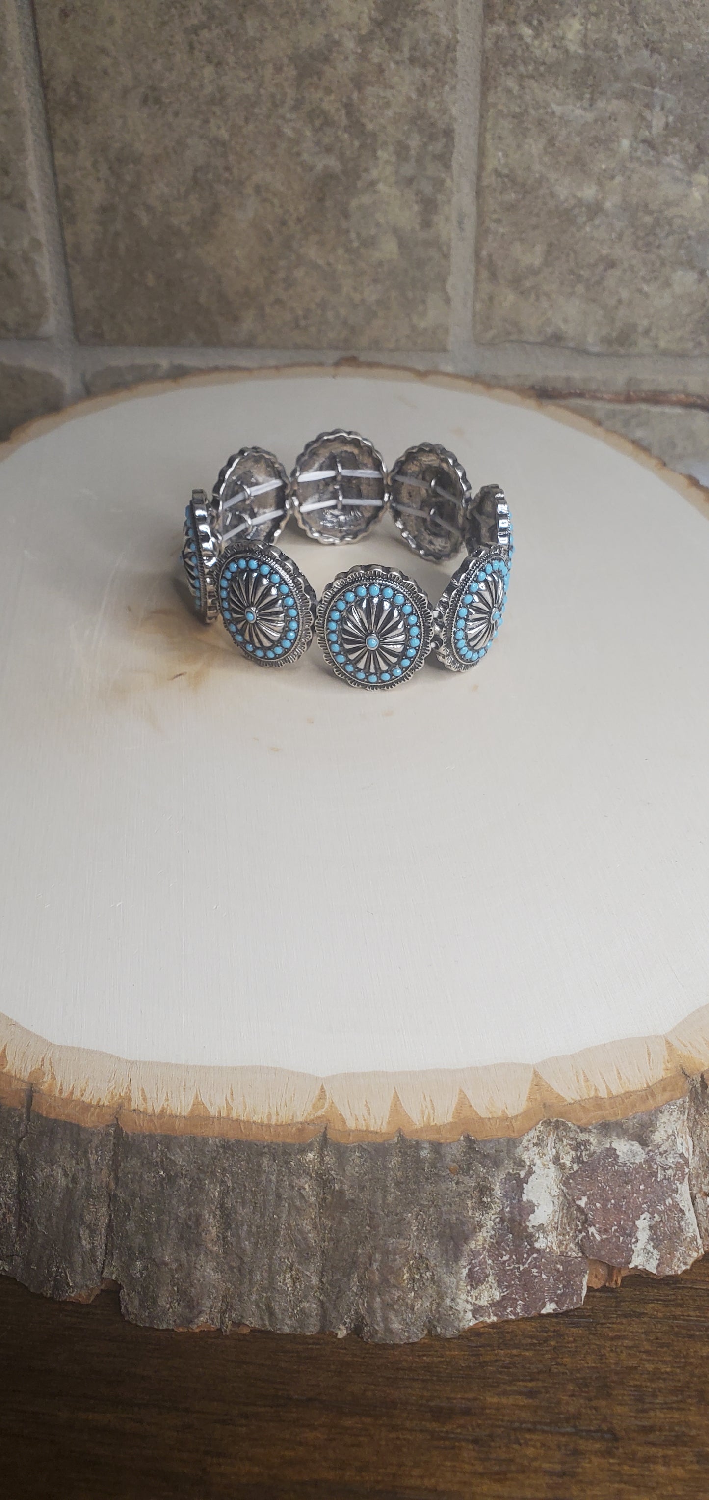 Turquoise Concho Bracelet